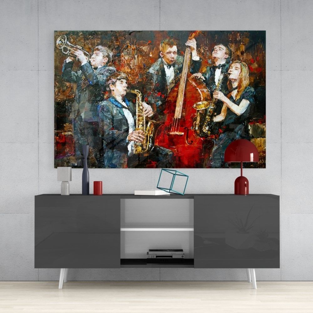 Müzik Grubu Cam Tablo
