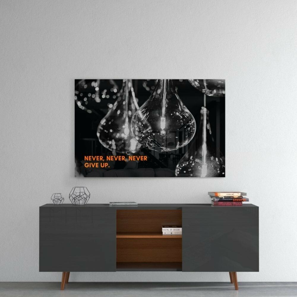 Never Never Never Give Up Cam Tablo