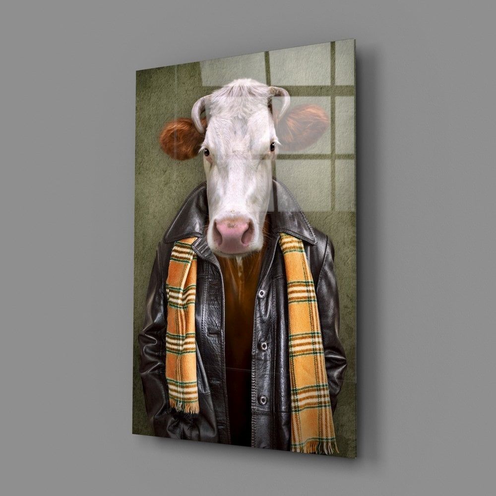 Öküz Kafa Cam Tablo