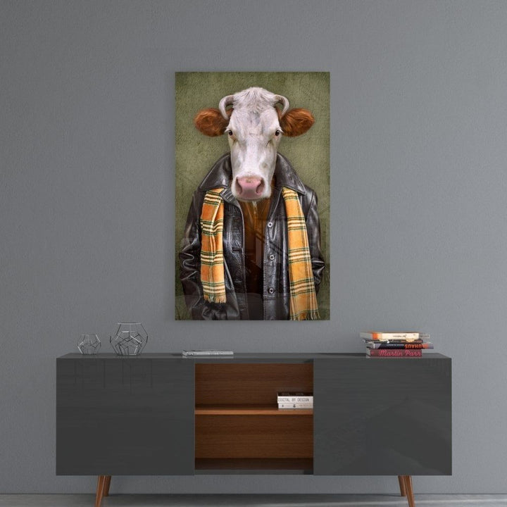 Öküz Kafa Cam Tablo