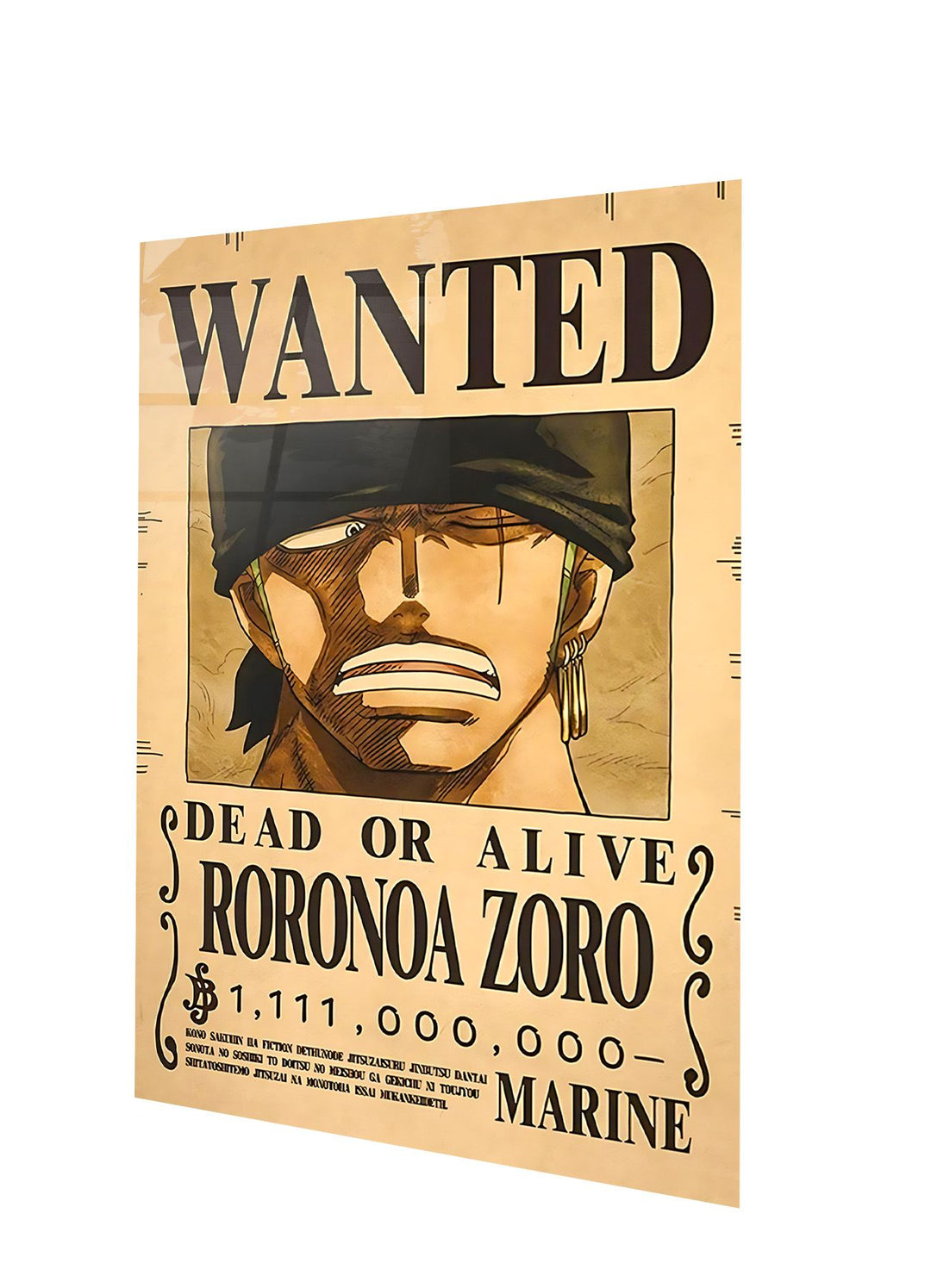 Roronoa Zoro Wanted One Piece