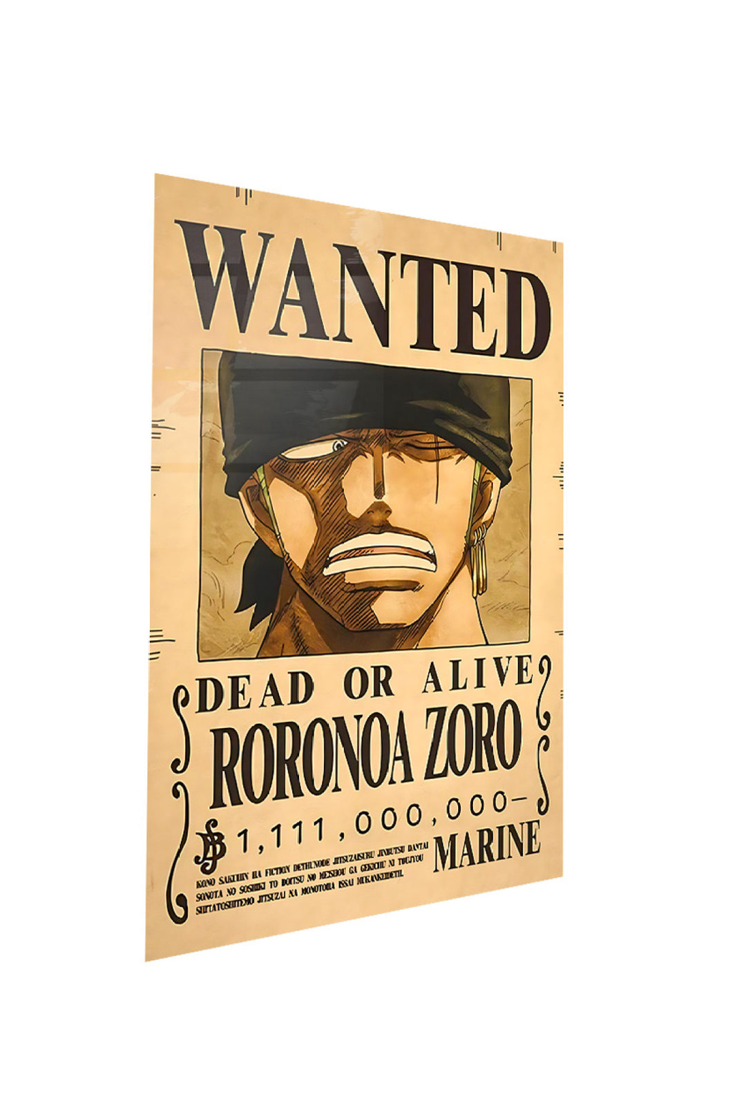 Roronoa Zoro Wanted One Piece
