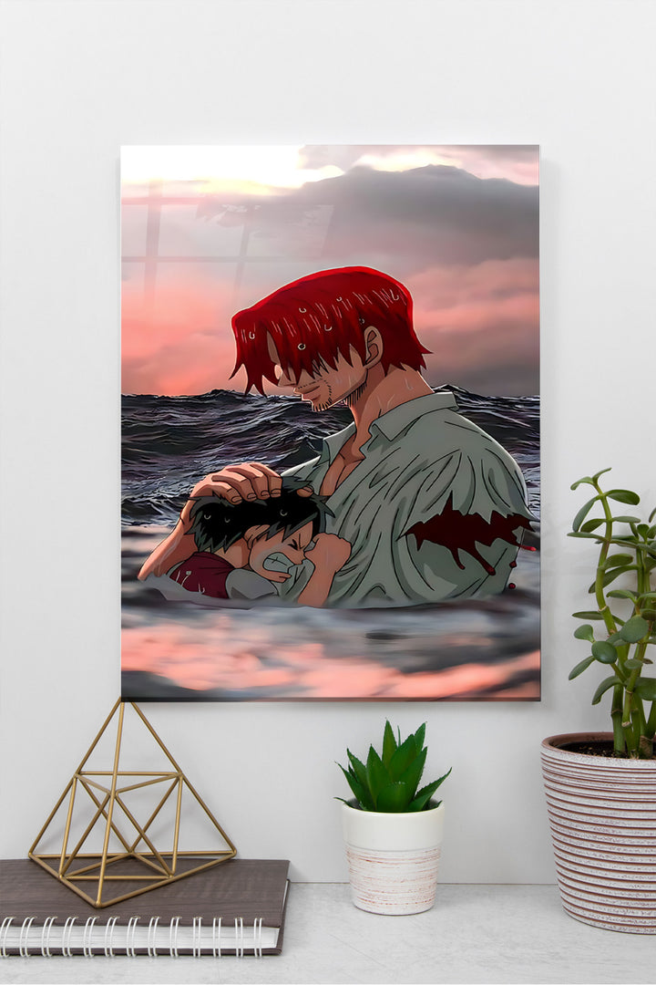 Shanks and Luffy One Piece