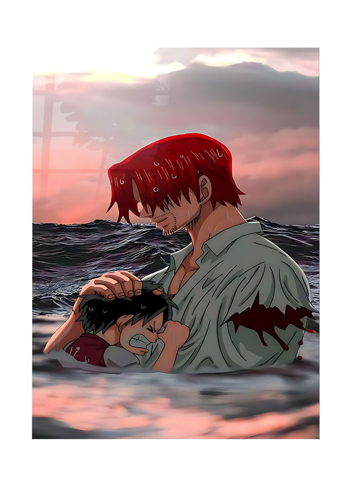 Shanks and Luffy One Piece