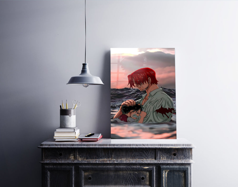 Shanks and Luffy One Piece