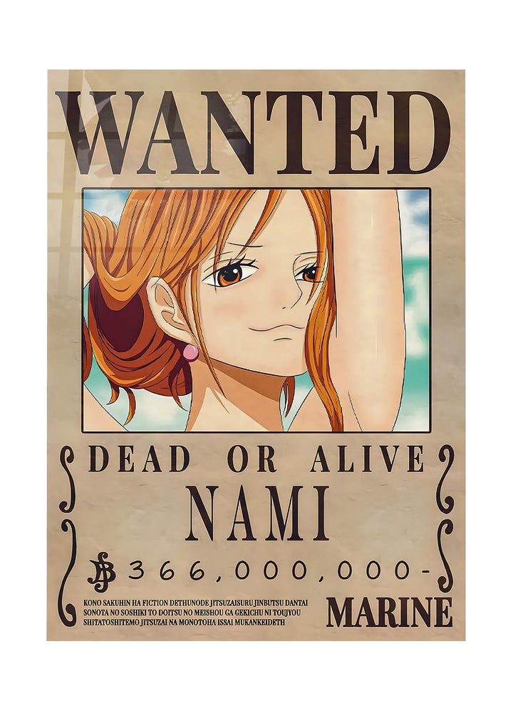One Piece Nami Wanted