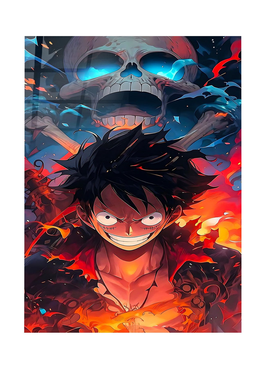 One Piece Luffy and Pirate flag