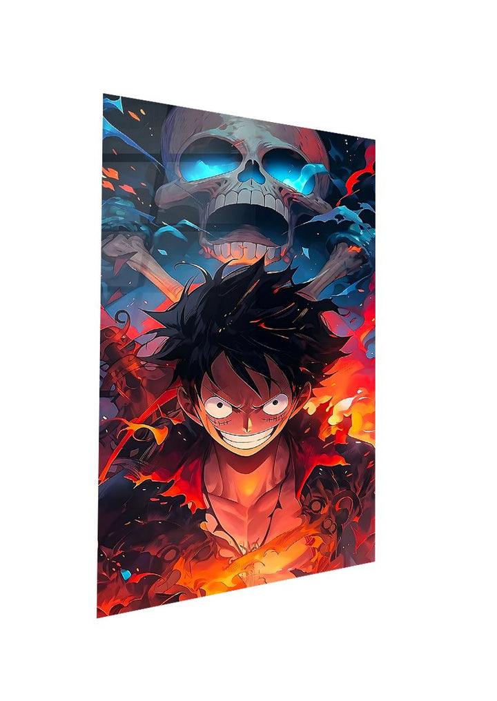 One Piece Luffy and Pirate flag