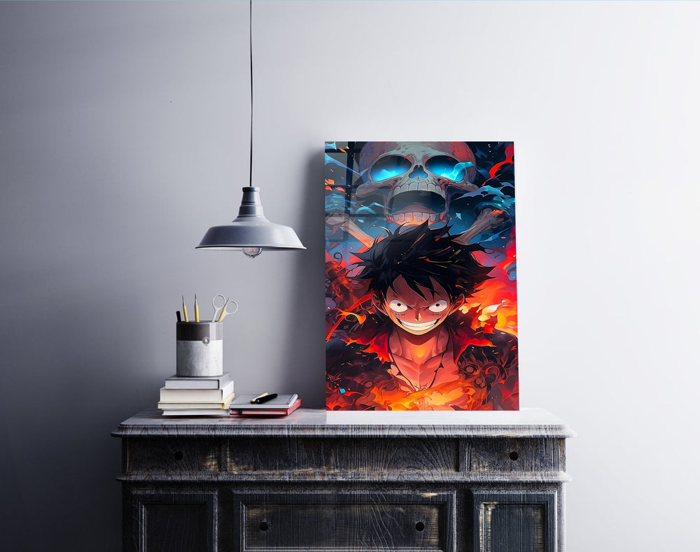 One Piece Luffy and Pirate flag