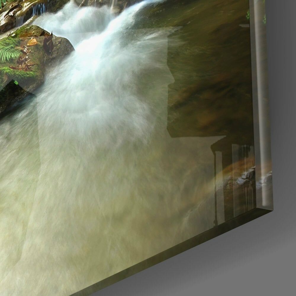 Ormandaki Geyik Cam Tablo