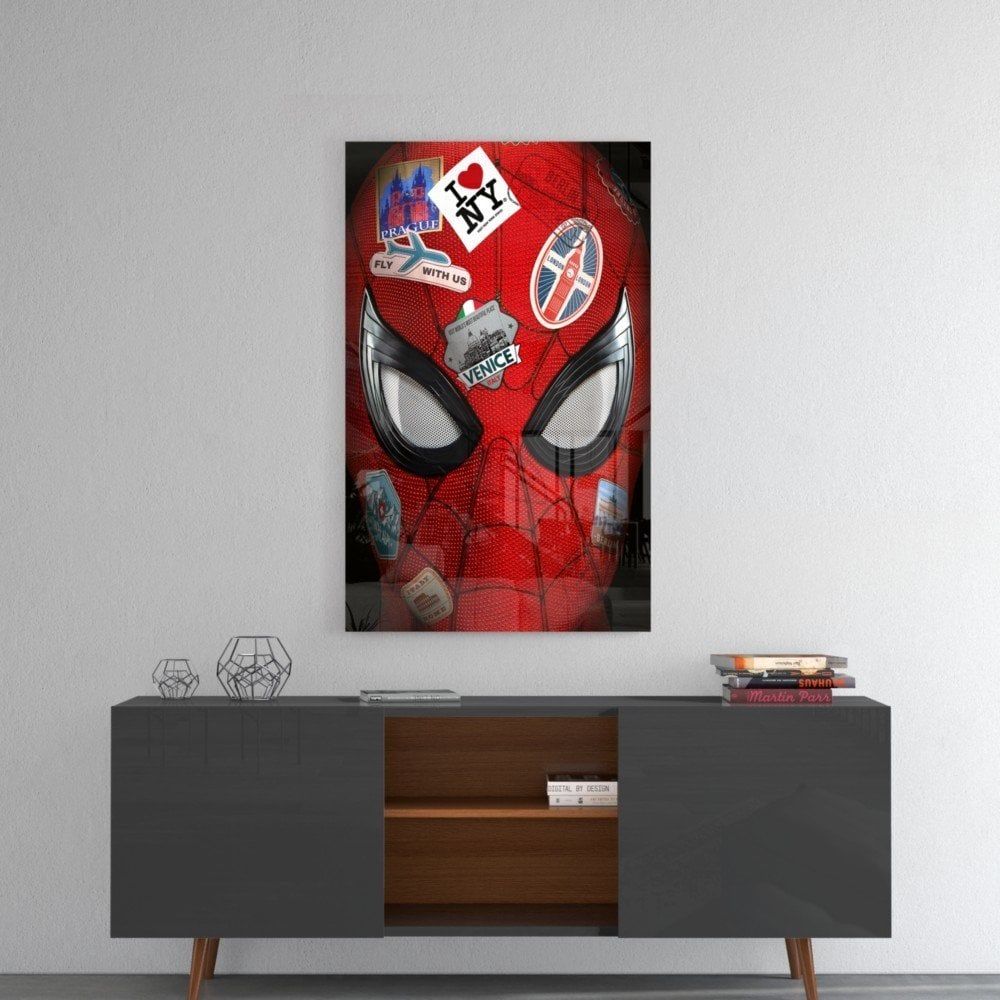 Örümcek Adam Cam Tablo