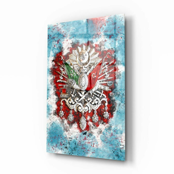 Osmanlı Devlet Arması Cam Tablo