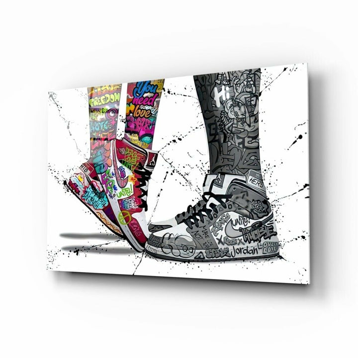 Özgür Aşk Cam Tablo