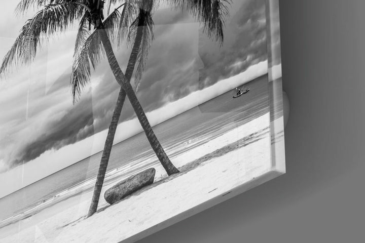 Palmiye Ağacı Cam Tablo No:1045