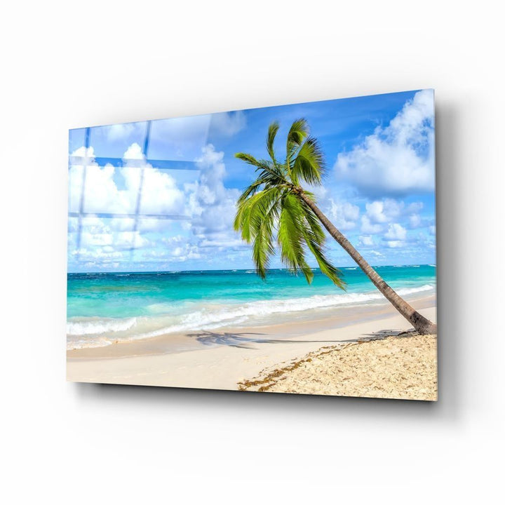 Palmiye Ağacı Cam Tablo No:1083