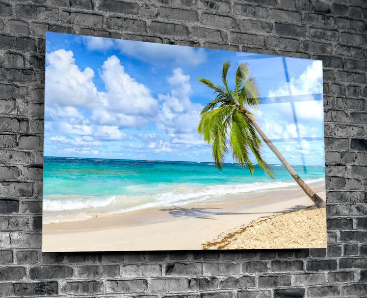 Palmiye Ağacı Cam Tablo No:1083