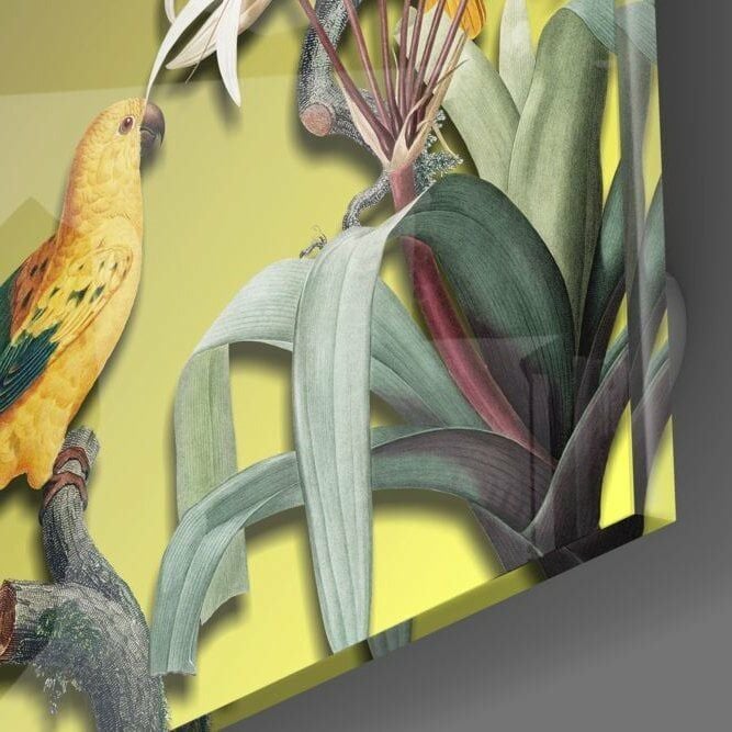 Papağan Cam Tablo No:2094