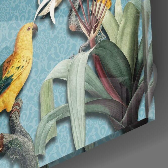 Papağan Cam Tablo No:2096