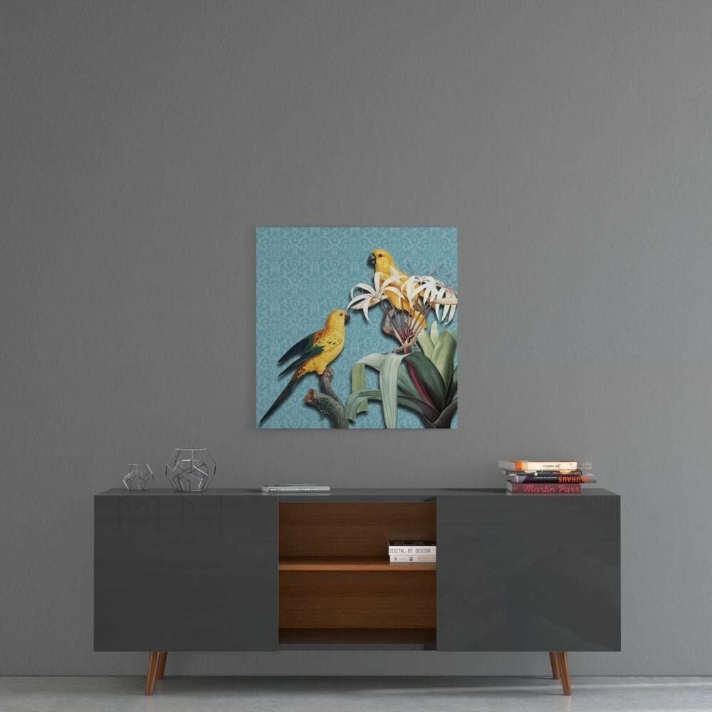 Papağan Cam Tablo No:2096