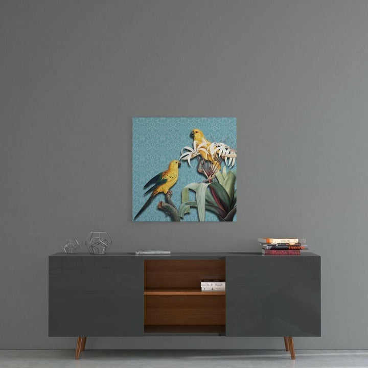 Papağan Cam Tablo No:2096