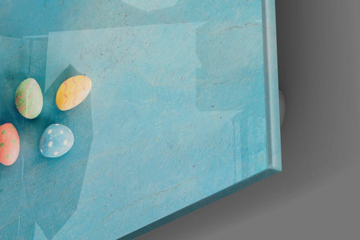 Paskalya Yumurtaları Cam Tablo