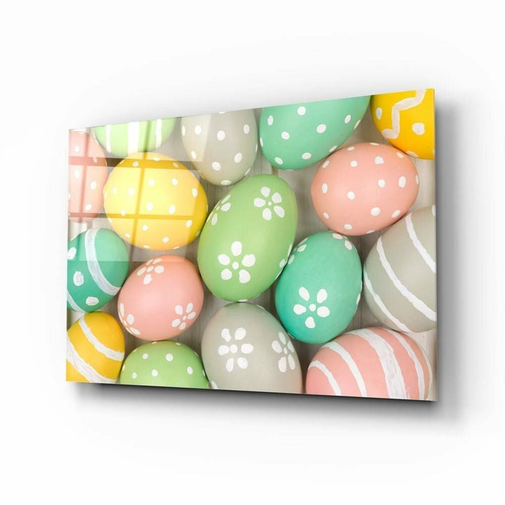 Paskalya Yumurtaları Cam Tablo