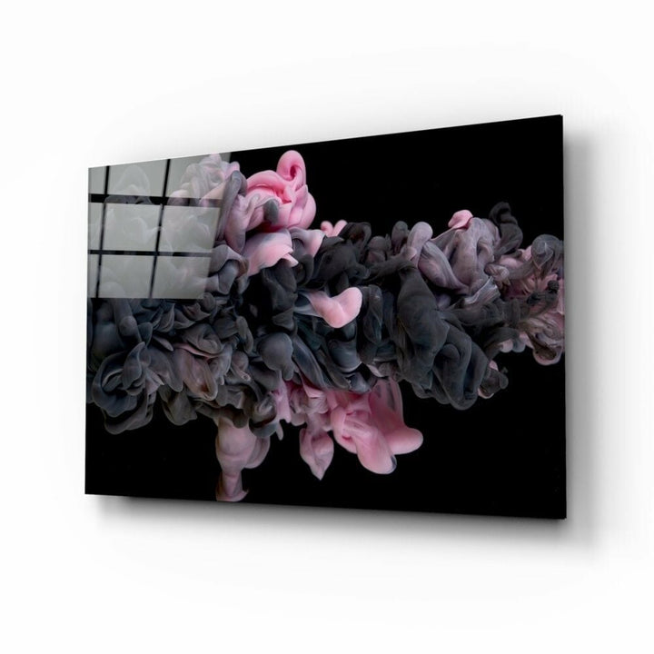 Pembe Duman Cam Tablo