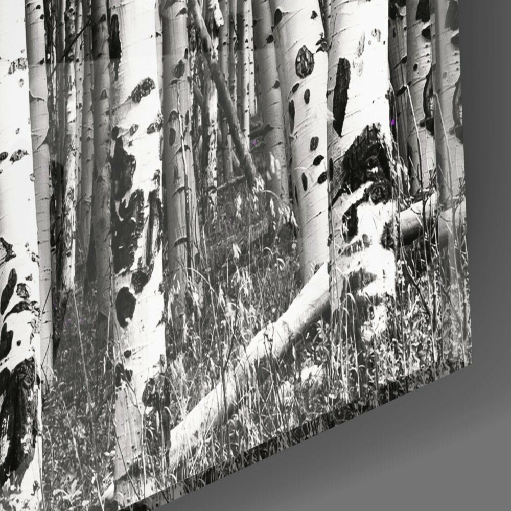 Pembe Orman Cam Tablo