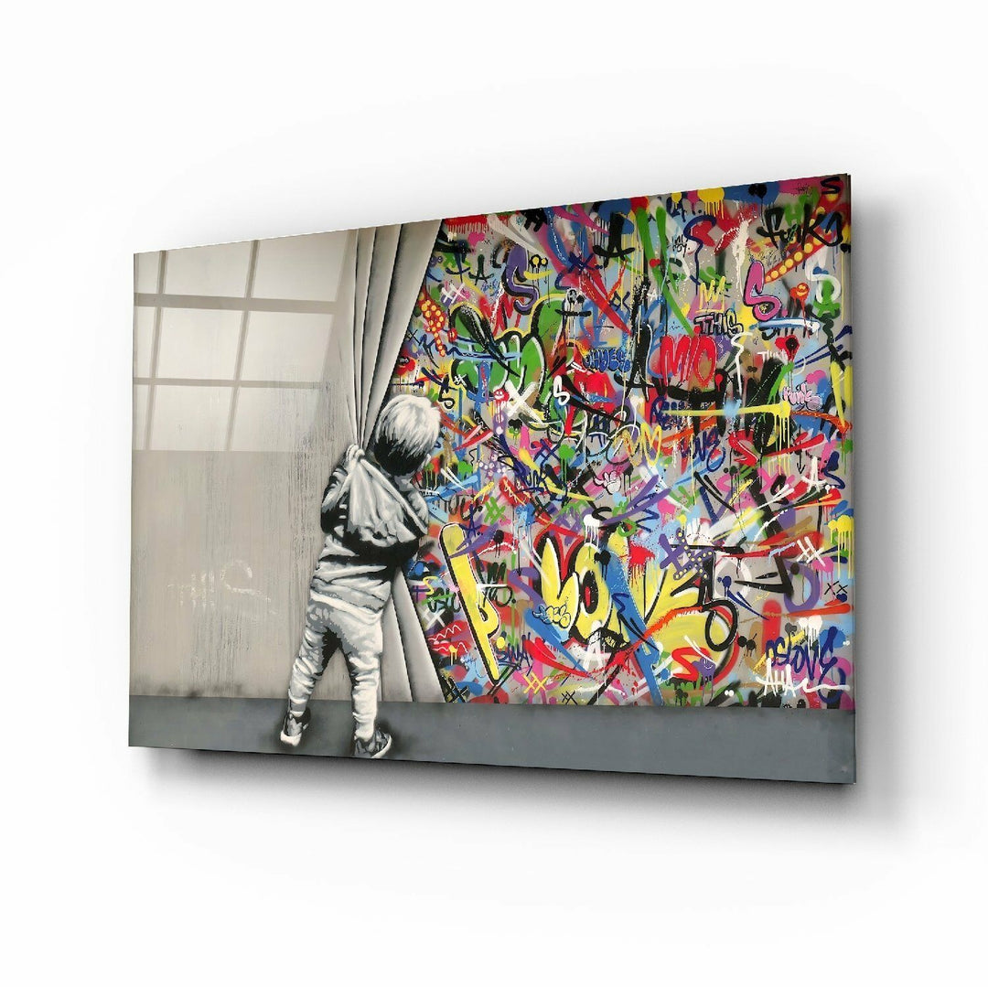 Perdenin Ardı Cam Tablo