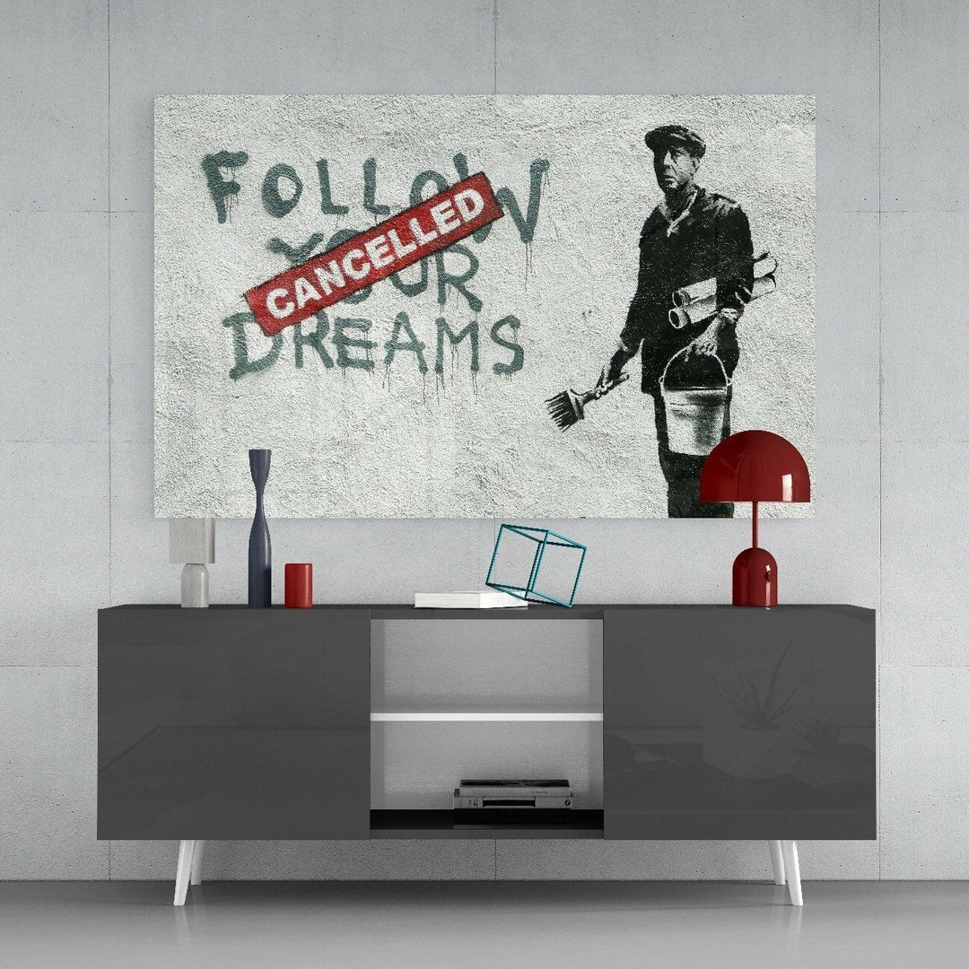 Planlar İptal Cam Tablo