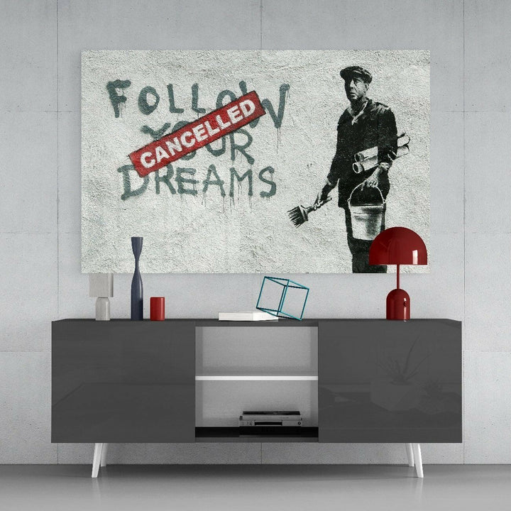 Planlar İptal Cam Tablo