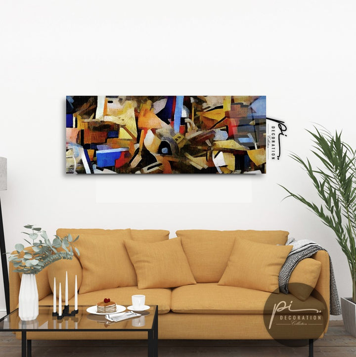 Soyut Panoramik Cam Tablo