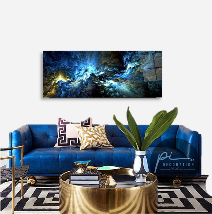 Soyut Panoramik Cam Tablo