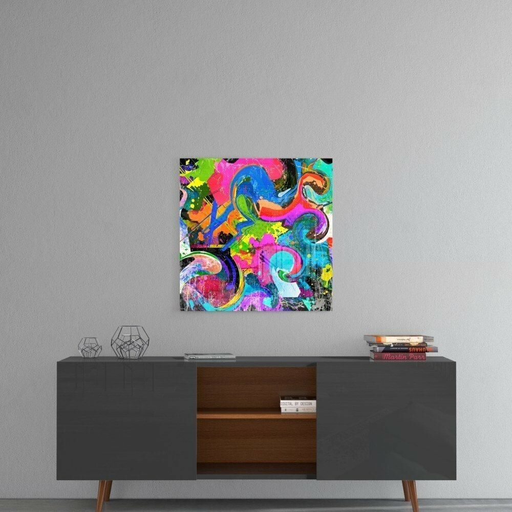 Renk Cümbüşü Cam Tablo