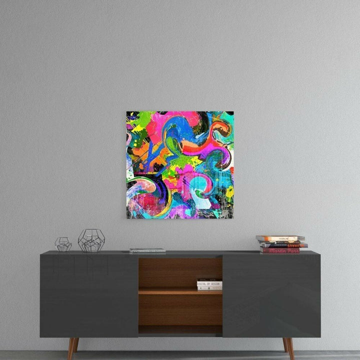 Renk Cümbüşü Cam Tablo