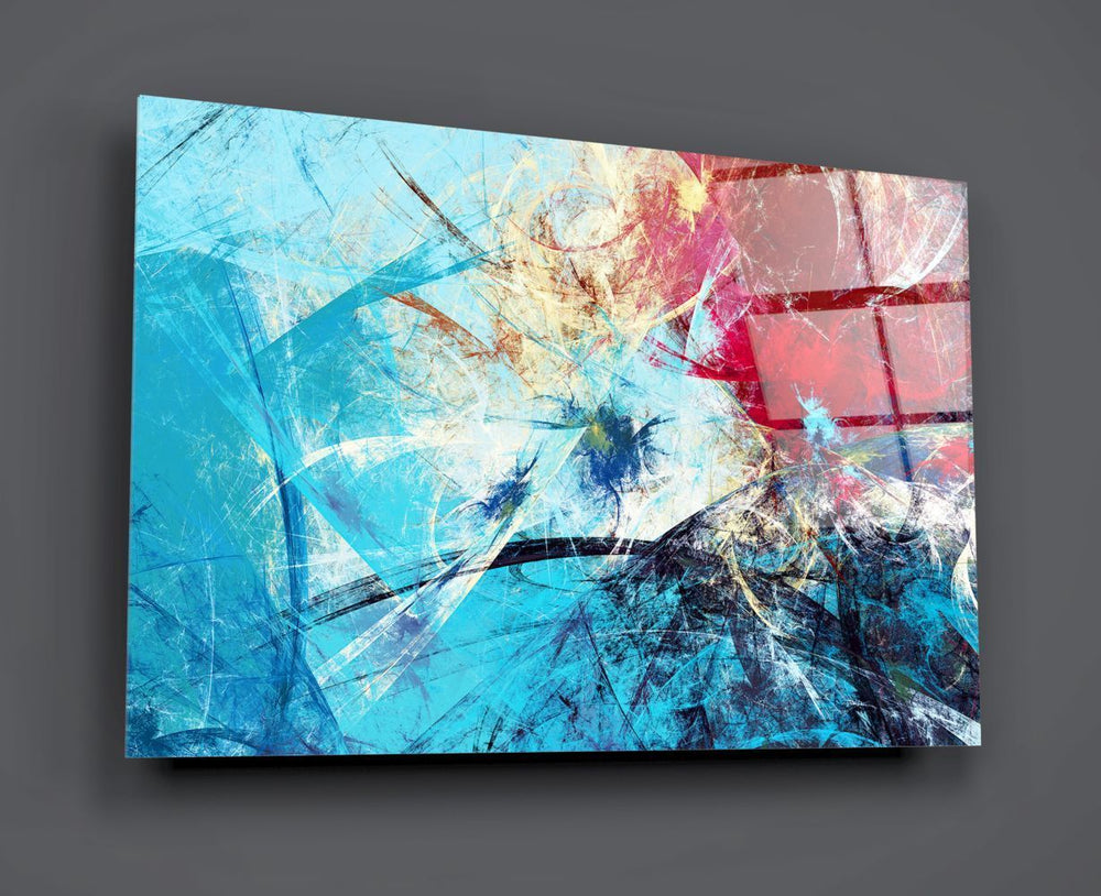 Renk Cümbüşü Retro Cam Tablo