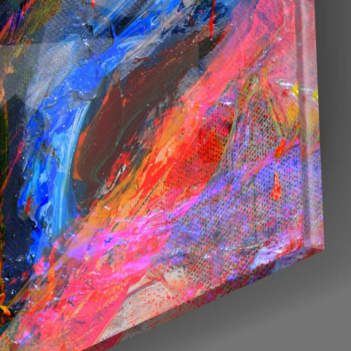 Renk Patlaması Cam Tablo