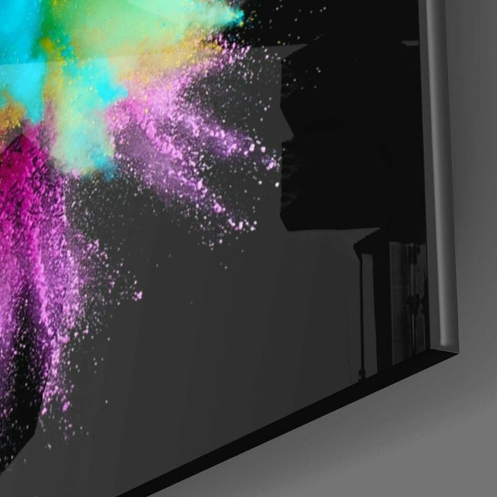 Renk Patlaması Cam Tablo