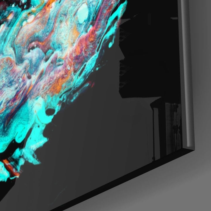 Renklerin Dansı Cam Tablo