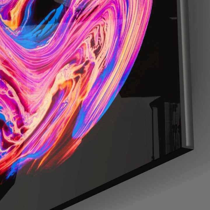 Renklerin Dansı Cam Tablo