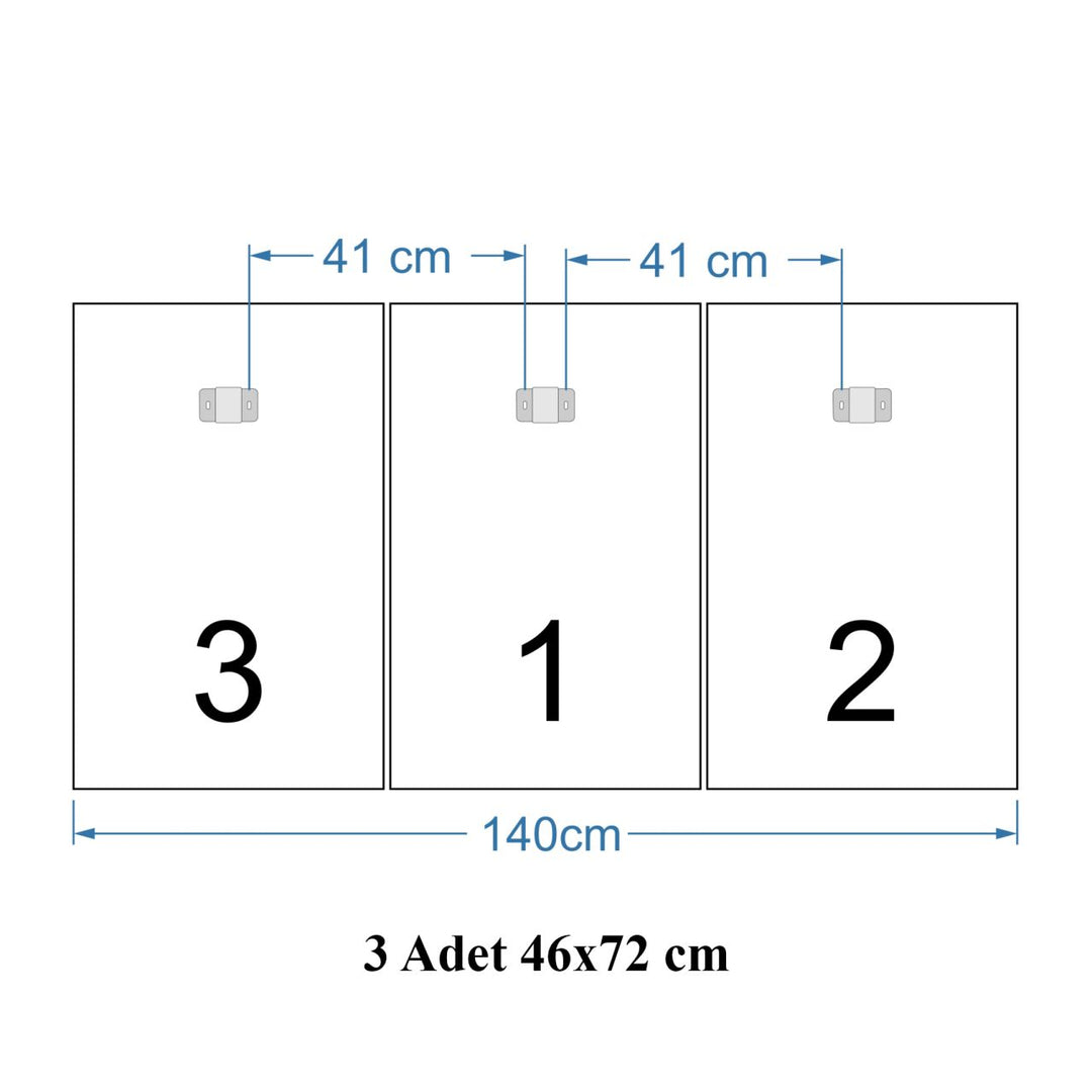 Renklerin Dansı Mega Cam Tablo