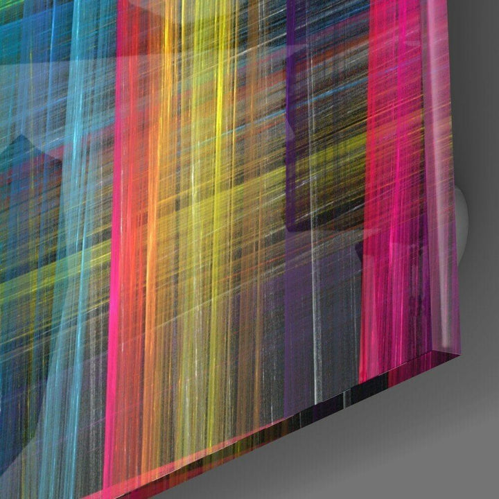 Renkli Dokunuşlar Cam Tablo