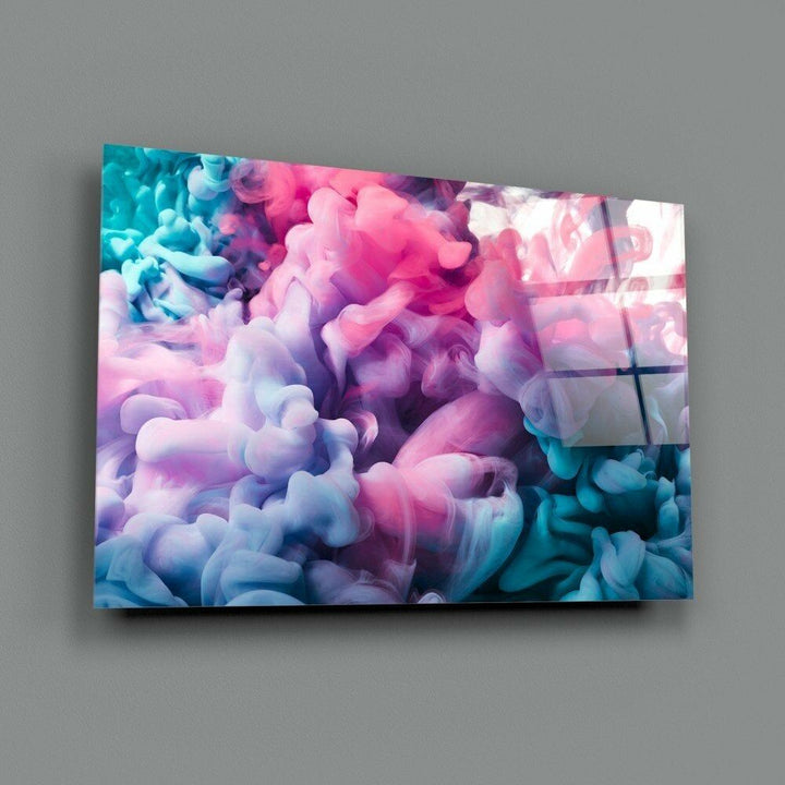 Renkli Duman Cam Tablo