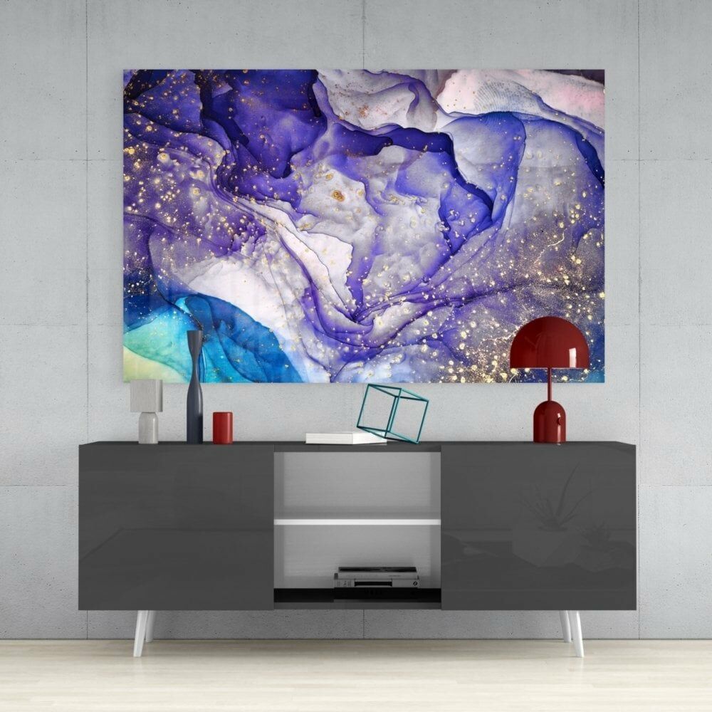 Renkli Duman Cam Tablo