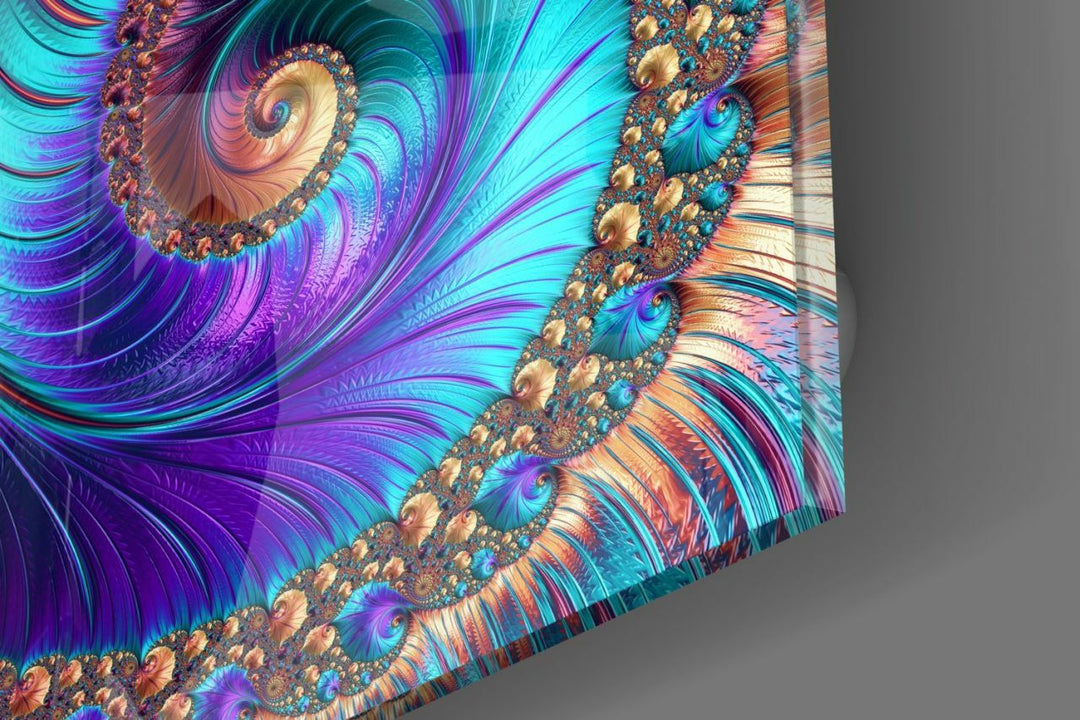 Renkli Helezon Cam Tablo