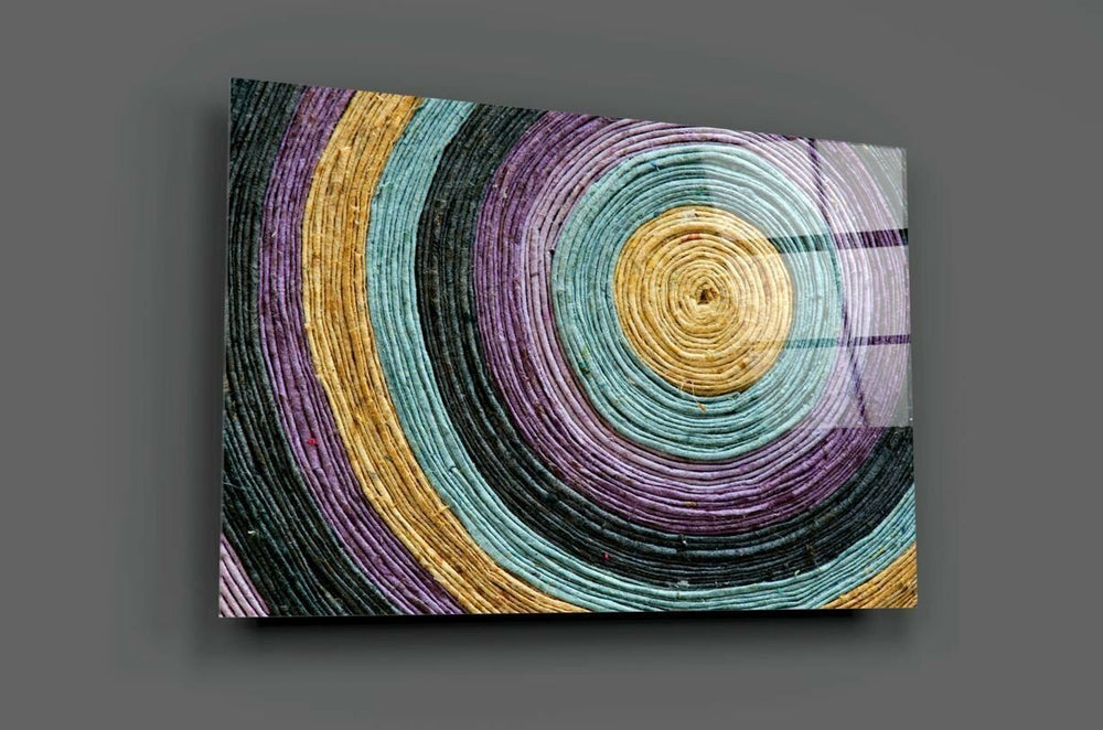 Renkli Helezon Cam Tablo