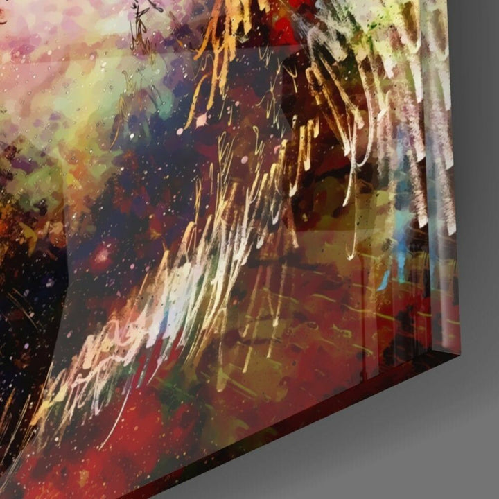 Renkli Kurt Cam Tablo