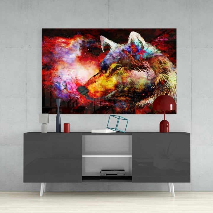 Renkli Kurt Cam Tablo