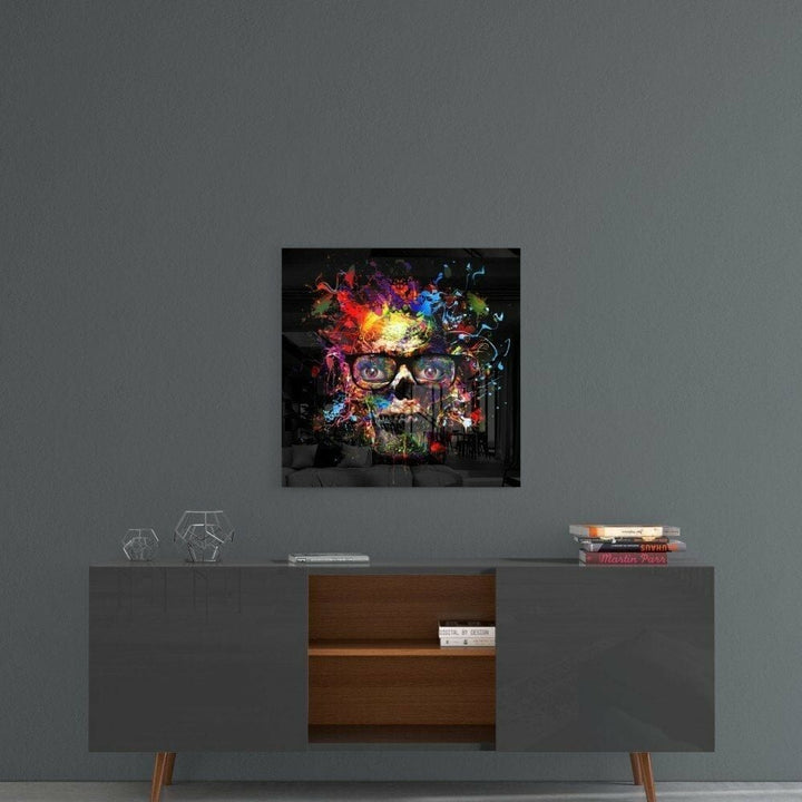 Renkli Kurukafa Cam Tablo