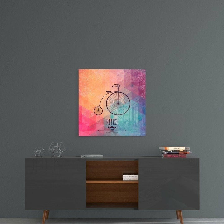 Retro Bisiklet Cam Tablo